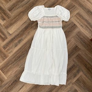 Polagram Square Neck Dress